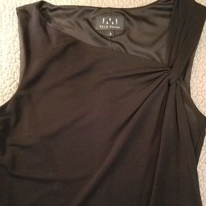 David Meister womens blouse black sleeveless